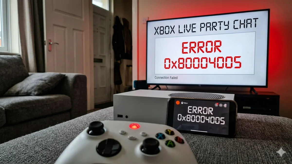 Xbox Party Chat Down: 0x80004005 Error Hits
