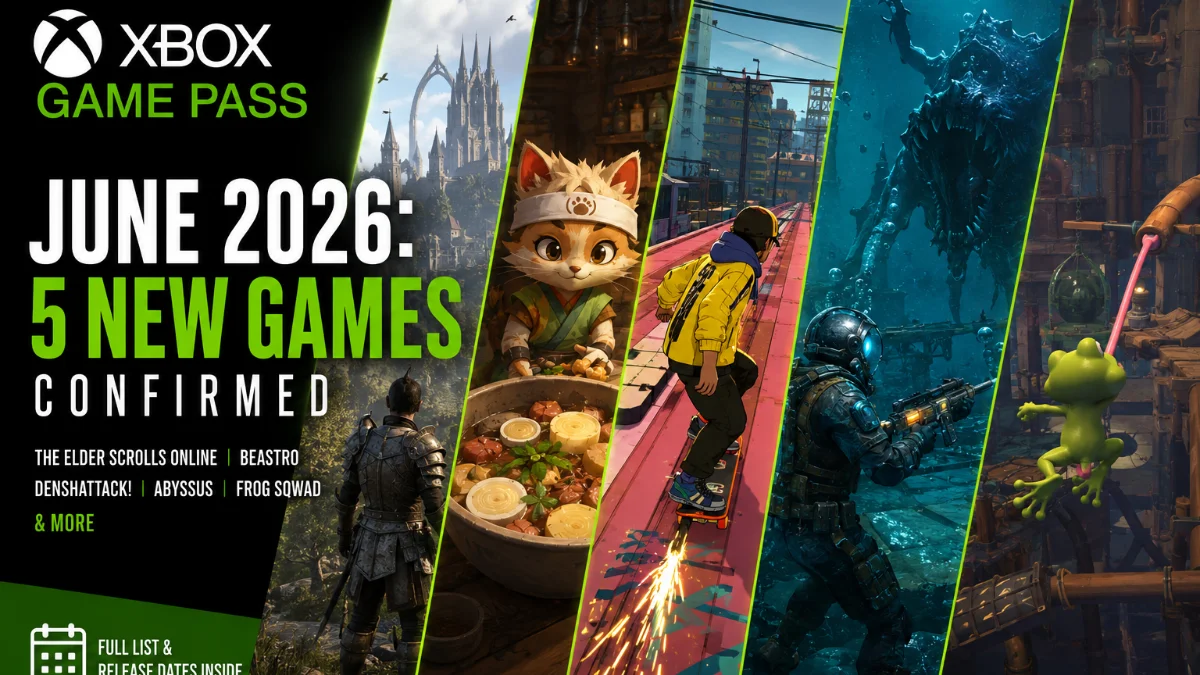 Xbox Game Pass June 2026: 5 New Games Confirmed